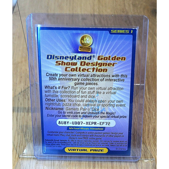 Rare Virtual Magic Kingdom VMK Disneyland Exclusive Golden Show Collection - Picture 2 of 2